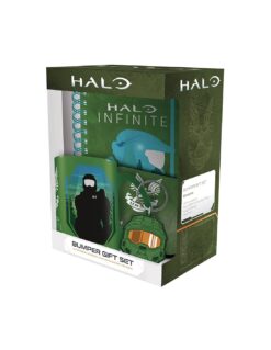 CONJUNTO DE OFERTA HALO CADERNO A5 PORTA CHAVES CANECA BASE DE COPO 1