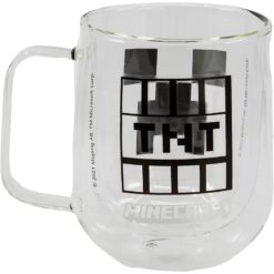 CANECA DE CRISTAL DUPLA FACE MINECRAFT 2