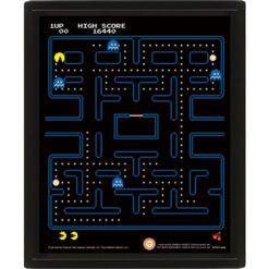 QUADRO POSTER 3D PAC MAN 1