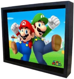 QUADRO POSTER 3D LENTICULAR SUPER MARIO LUIGI 1