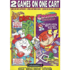 2 GAMES ON ONE CART FANTASTIC DIZZY AND COSMIC SPACEHEAD MD