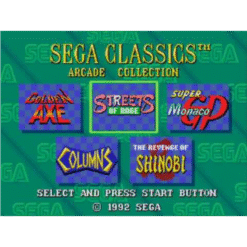 SEGA CLASSICS ARCADE COLLECTION LE CD3