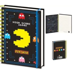 CADERNO DE ARGOLAS A5 PAC-MAN HIGH SCORE 16440