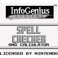 INFOGENIUS PRODUCTIVITY PAK SPELL CHECKER AND CALCULATOR GB IG1
