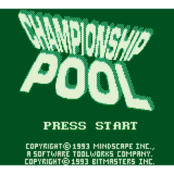 CHAMPIONSHIP POOL GB IG1