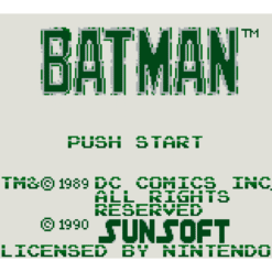 BATMAN THE VIDEO GAME GB IG3