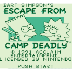 BART SIMPSONE ESCAPE FROM CAMP DEADLY GB IG1