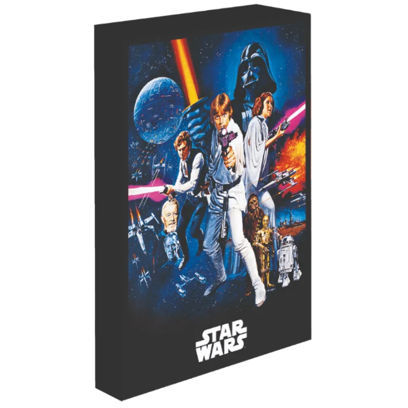 QUADRO ILUMINADO 30CMX40CM STAR WARS (A NEW HOPE)
