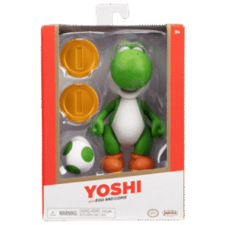 JAKKS FIGURA YOSHI GOLD COINS & GREEN EGG SUPER MARIO 10CM
