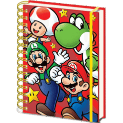 CADERNO DE ARGOLAS A5 SUPER MARIO (RUN) WIRO