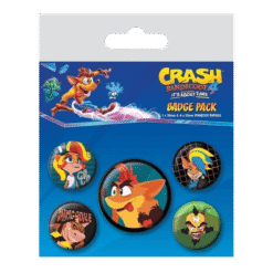 PACK 5 PINS CRASH BANDICOOT 4