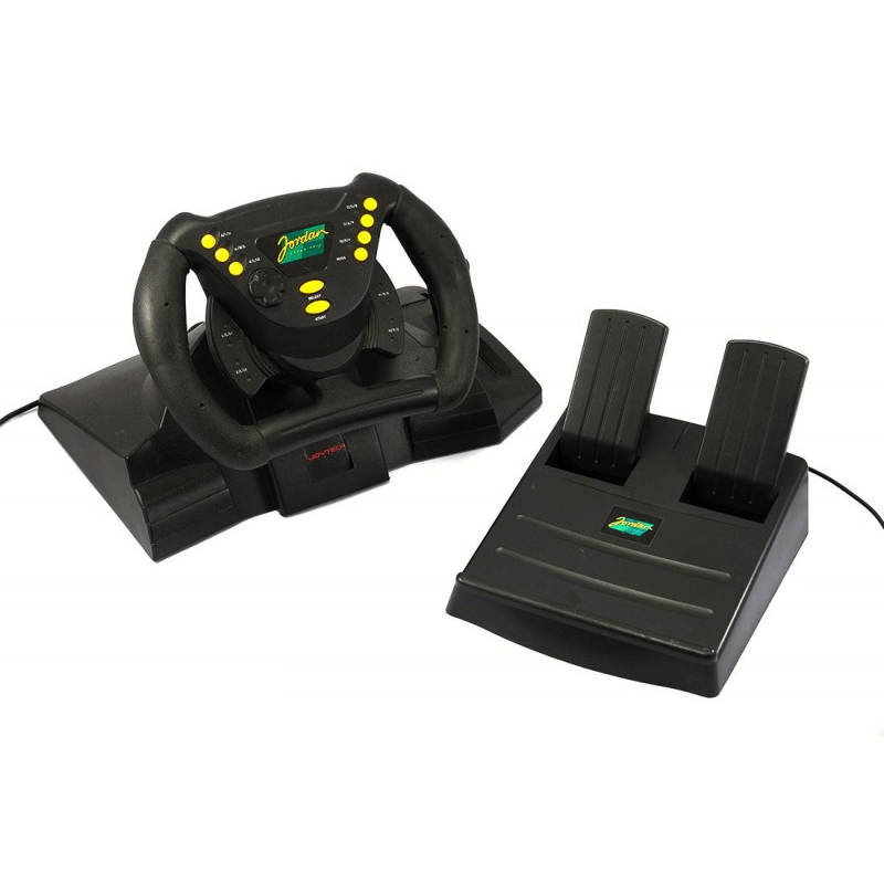 JOYTECH VOLANTE OFICIAL JORDAN GRAND PRIX RACING WHEEL NINTENDO 64 (SEMI-NOVO) - Image 2