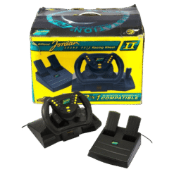 JOYTECH VOLANTE OFICIAL JORDAN GRAND PRIX RACING WHEEL NINTENDO 64 (SEMI-NOVO)