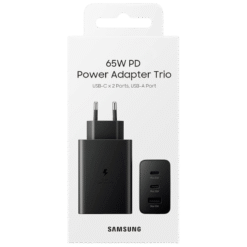 SAMSUNG CARREGADOR POWER ADAPTOR TRIO 65W (PRETO)