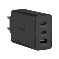 SAMSUNG CARREGADOR ADAPTADOR DE ENERGIA TRIO 65W Preto IG1
