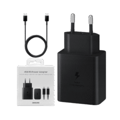 SAMSUNG CARREGADOR 45W TYPE C TYPE C PRETO IG1