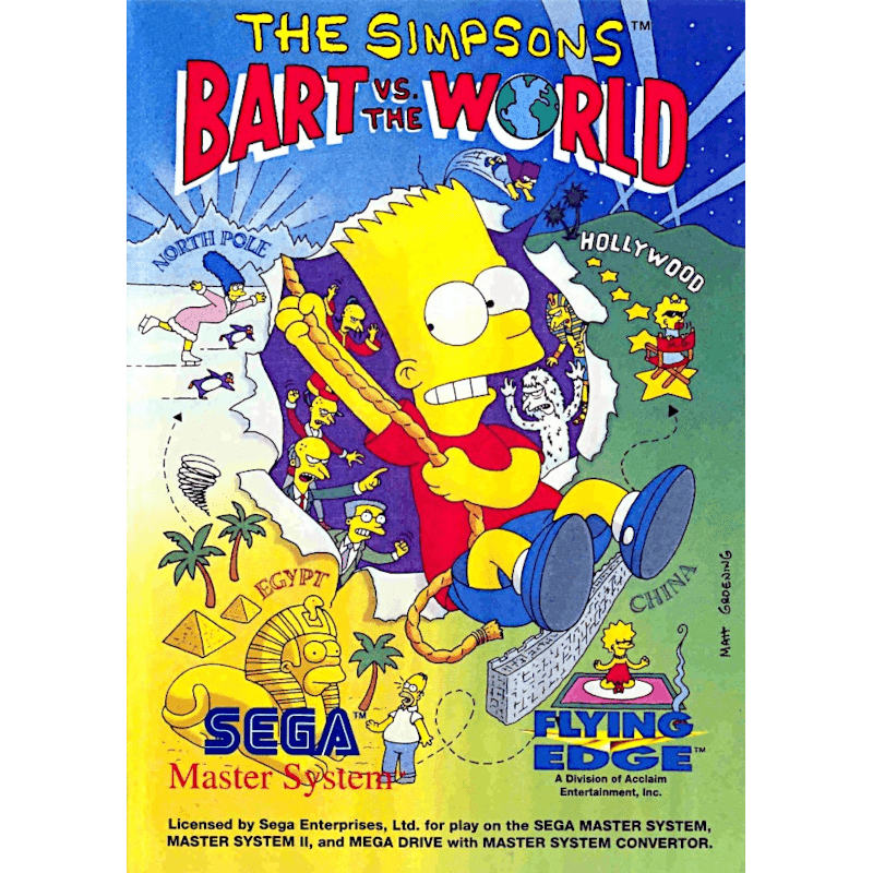THE SIMPSONS BART VS THE WORLD MS