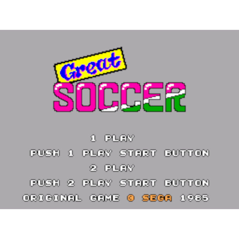 GREAT SOCCER THE SEGA CARD MS - Image 2