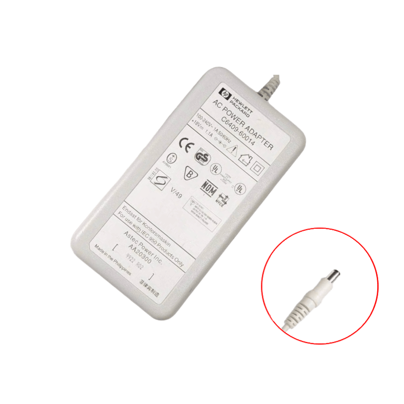 ADAPTADOR CORRENTE IMPRESSORA HP 18V 1.1A 5.5X2.1M 20W (SEMI-NOVO)