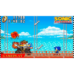 SONIC ADVANCE GBA S CAIXA S MANUAIS IG2
