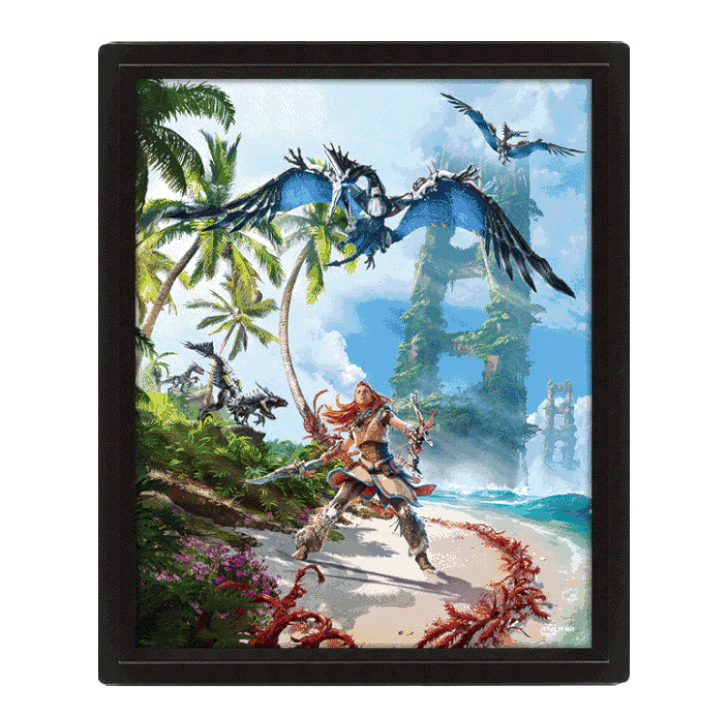 QUADRO POSTER 3D GOD OF WAR FC