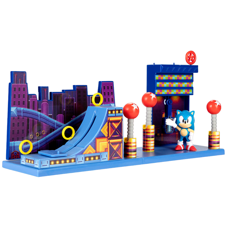 JAKKS DIORAMA SONIC THE HEDGEHOG PLAYSET ZONA STUDIOPOLIS - Image 2
