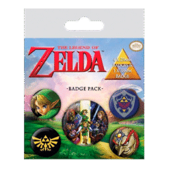 PACK 5 PINS THE LEGEND OF ZELDA (LINK BADGE PACK)