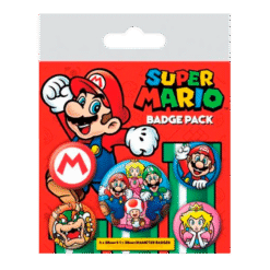 PACK 5 PINS SUPER MÁRIO (BADGE PACK)