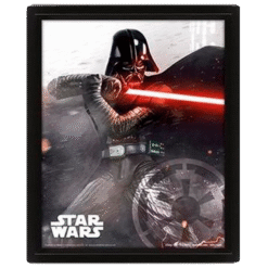 QUADRO LENTICULAR STAR WARS VADER VS SKYWALKER 25X20 IG1