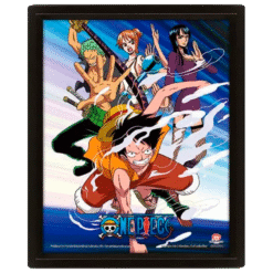 QUADRO LENTICULAR ONE PIECE (STRAW HAT PIRATES ASSAULT) (25CMX20CM)