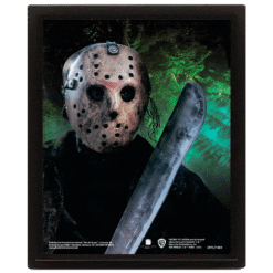 QUADRO LENTICULAR JASON VOORHEES (FREDDY VS JASON) (25CMX20CM)