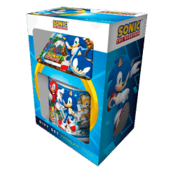 CONJUNTO PARA OFERTA SONIC THE HEDGEHOG (CANECA + PORTA-CHAVES + BASE DE COPO)