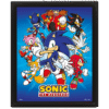 QUADRO LENTICULAR SONIC THE HEDGEHOG (25CMX20CM)