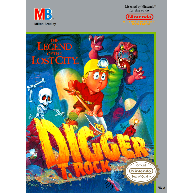 DIGGER T. ROCK THE LEGEND OF THE LOST CITY NES