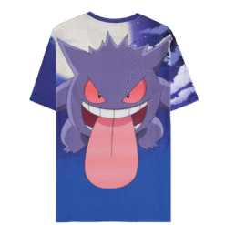 POKEMON GENGAR T SHIRT MASCULINA DE MANGA CURTA COM ESTAMPA DIGITAL 1 FC