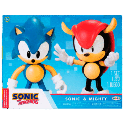 CONJUNTO FIGURAS SONIC E MIGHTY SONIC THE HEDGEHOG 10CM IG2