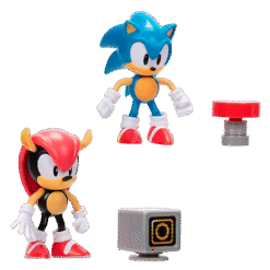 JAKKS CONJUNTO FIGURAS SONIC E MIGHTY SONIC THE HEDGEHOG 10CM