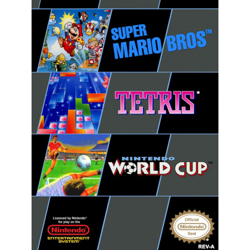 SUPER MARIO BROS. + TETRIS + NINTENDO WORLD CUP NES