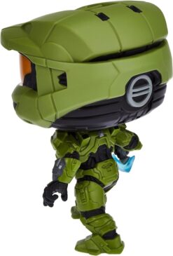 POP HALO MASTER CHIEF WITH ENERGY SWORD AND GRAPPLESHOT No19 25CM BACK
