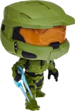 POP HALO MASTER CHIEF WITH ENERGY SWORD AND GRAPPLESHOT No19 25CM FRONT