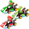 CARRERA SET 3 CARROS PULL SPEED MARIO KART 8 MARIO LUIGI YOSHI FC