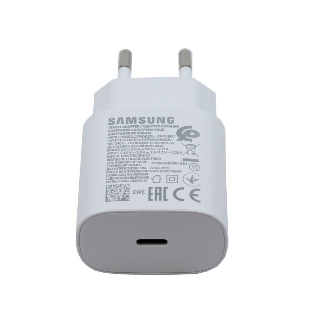 SAMSUNG 25W POWER ADAPTER TA800 (BULK) (WHITE) - Image 5