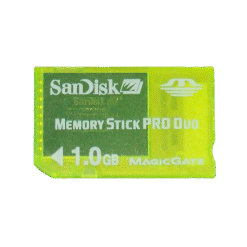SANDISK MEMORY STICK PRO DUO 1GB (SEMI-NOVO)