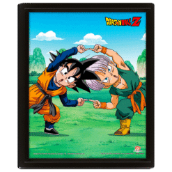 QUADRO LENTICULAR DRAGON BALL Z (TURNING THE TIDE OF BATTLE WITH FUSION) (25CMX20CM)
