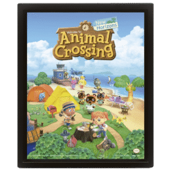 QUADRO LENTICULAR ANIMAL CROSSING (NEW HORIZONS) (25X20)