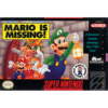 MARIO IS MISSING SNES NTSC COVER