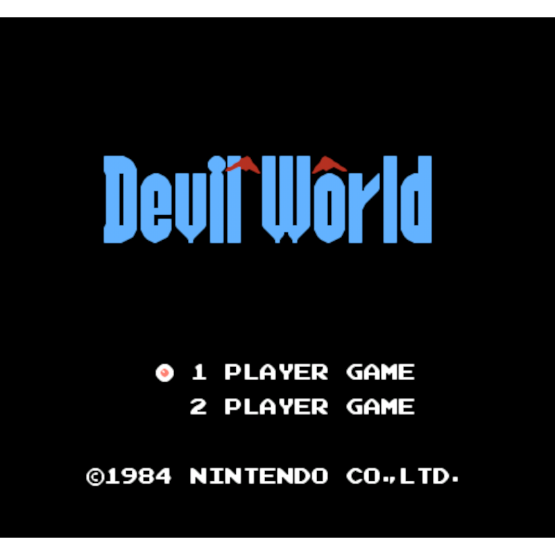 DEVIL WORLD NES - Image 2