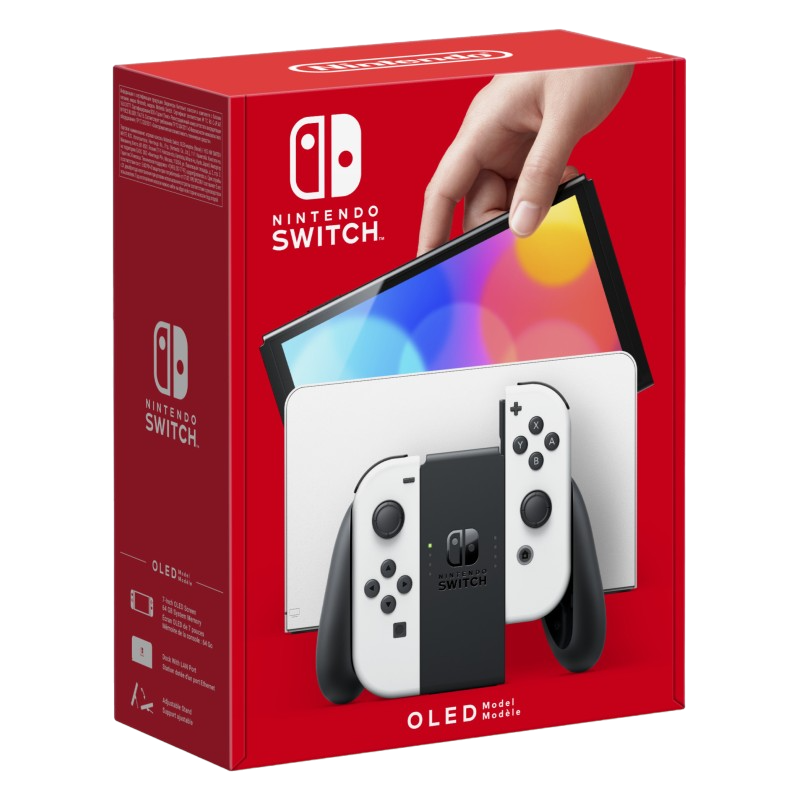 CONSOLA NINTENDO SWITCH OLED BRANCA (COMPLETA) (SEMI-NOVA)