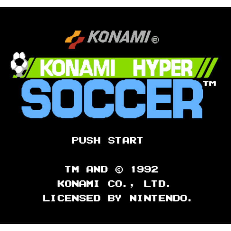 KONAMI HYPER SOCCER NES - Image 2