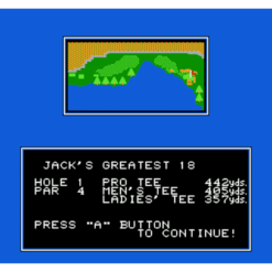 JACK NICKLAUS GREATEST 18 HOLES OF MAJOR CHAMPIONSHIP GOLF NES IG2